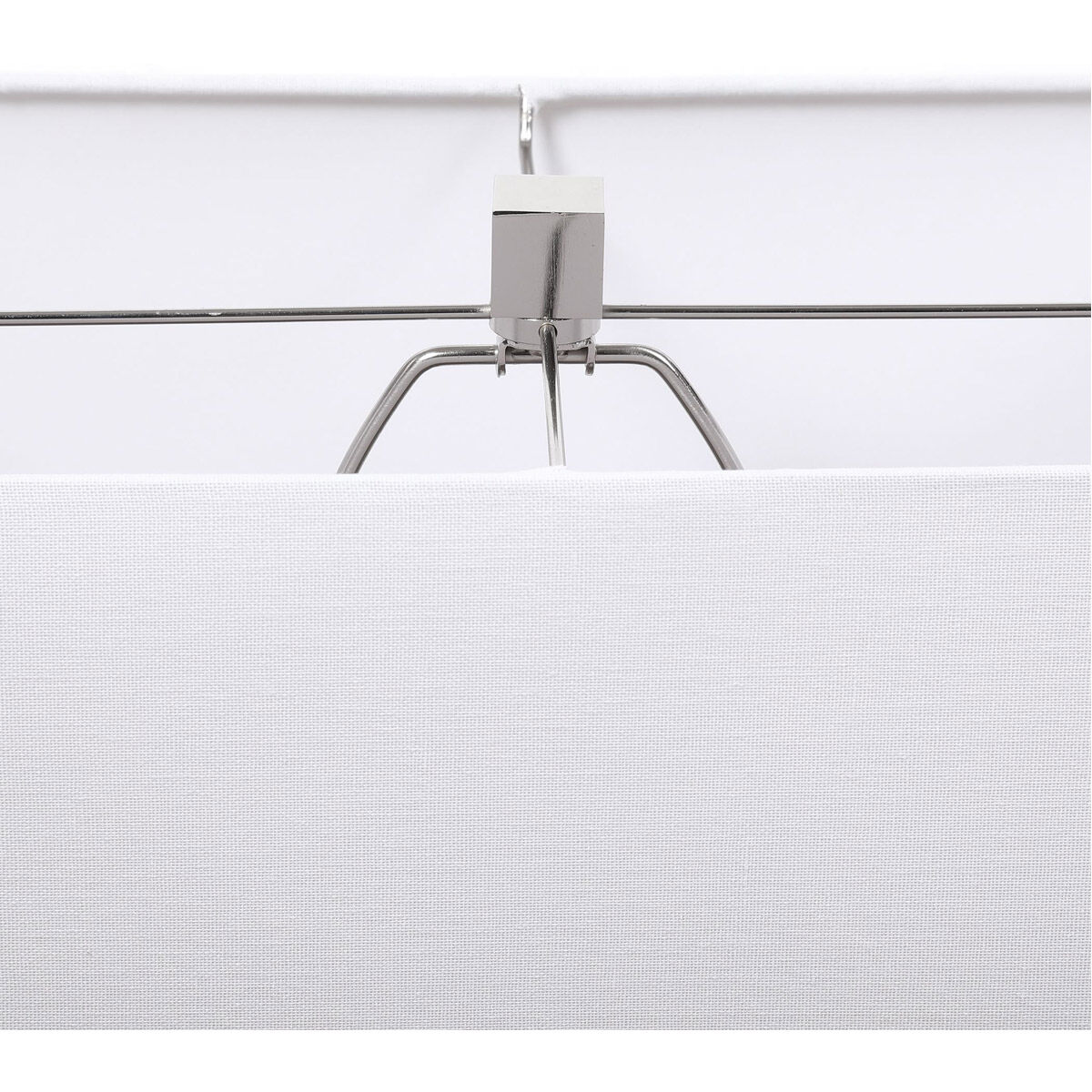 Entry 30 inch 150.00 watt Stark White Glaze with Polished Nickel Details Table Lamp Portable Light