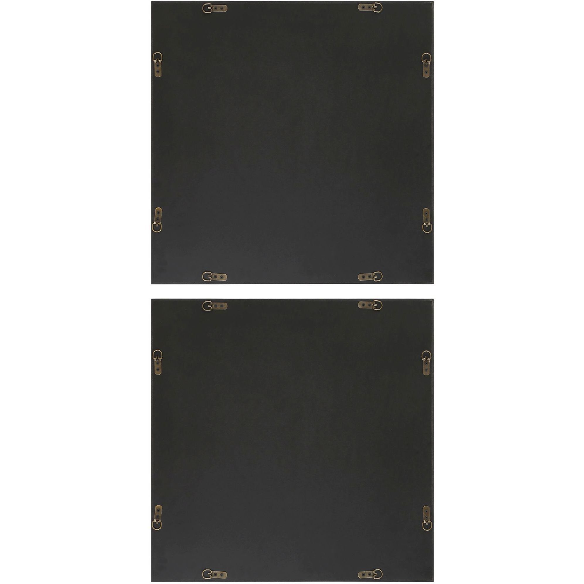 Joel Grey and White and Walnut Wall Art, Set of 2