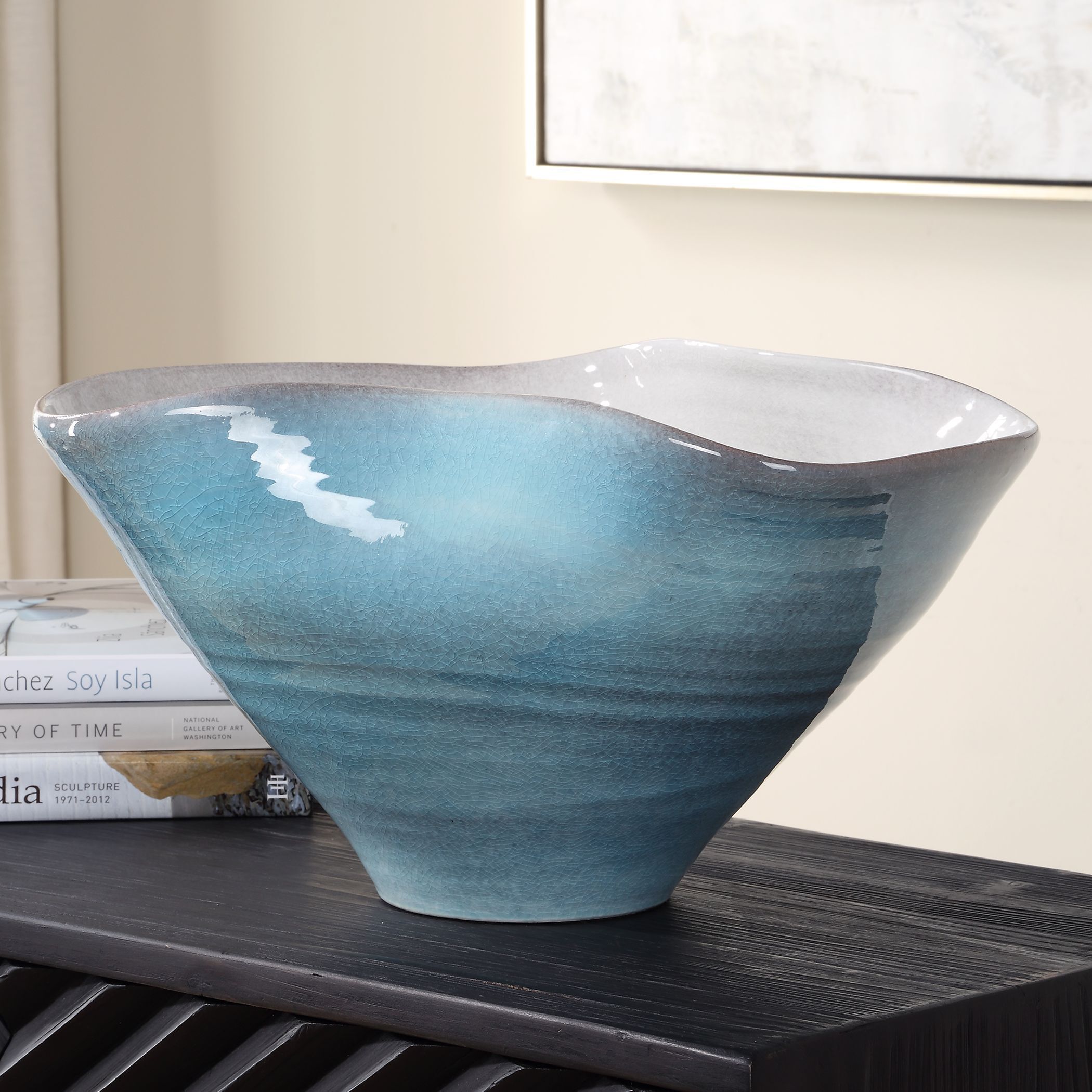 Blue 17 X 9 inch Bowl