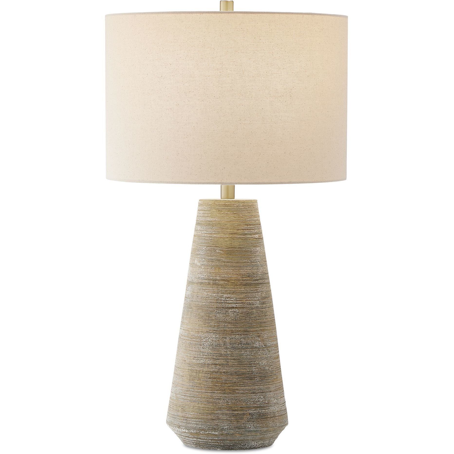 Mosier 31 inch 150.00 watt Rustic Beiges and Grays with Brass Table Lamp Portable Light