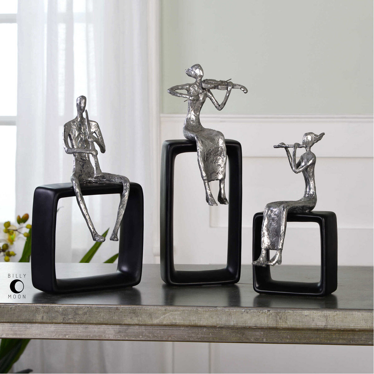 Musical Ensemble Silver Plated Musical Ensemble Statues