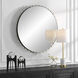 Cosmopolitan 37.38 X 37.38 inch Matte Black with Plated Brass Mirror