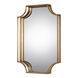 Lindee 30 X 20 inch Antiqued Gold Wall Mirror