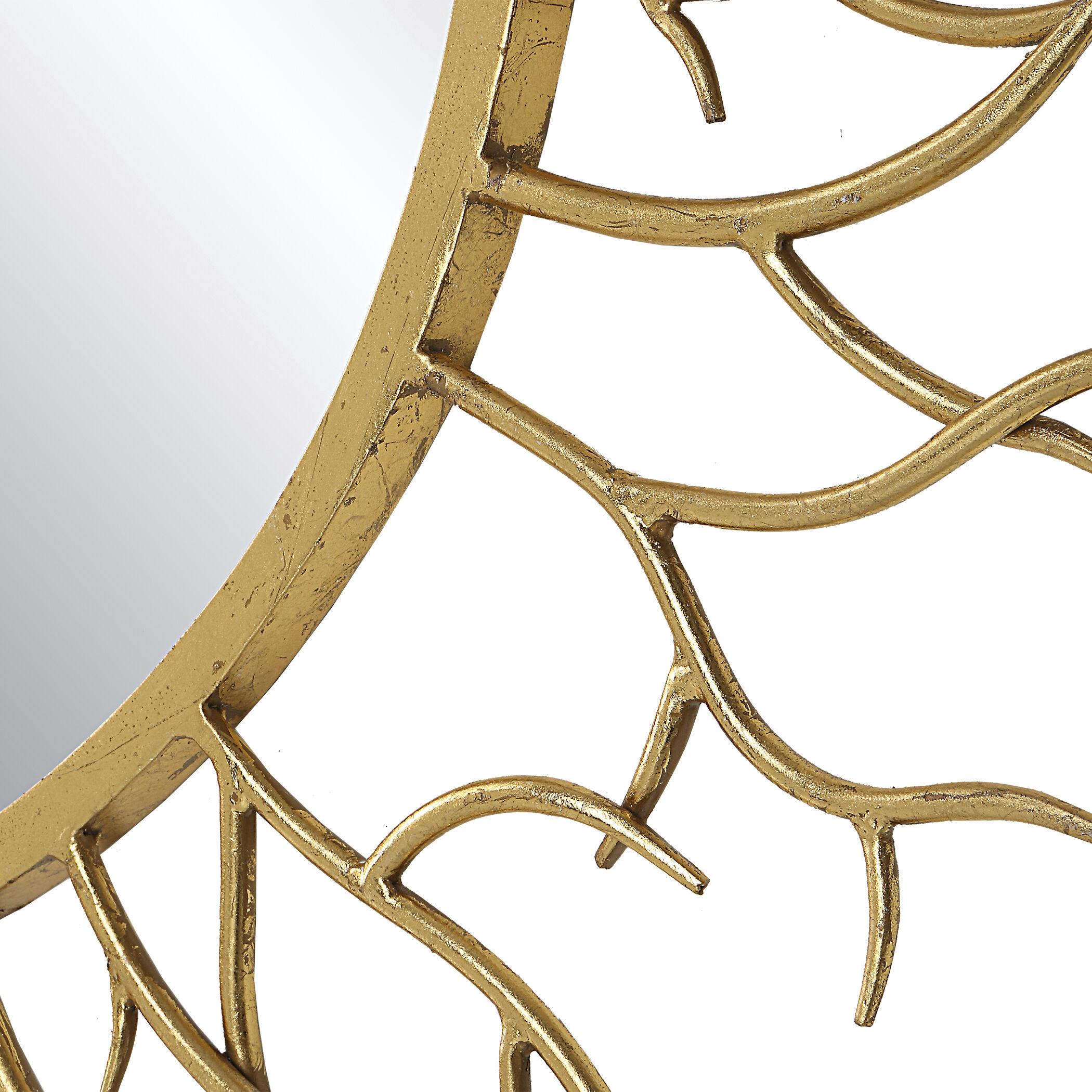 Into The Woods 39 X 39 inch Gold Leaf Mirror