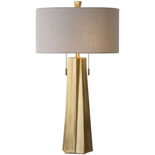Maris 30.75 inch 60 watt Plated Antique Brass Table Lamp Portable Light