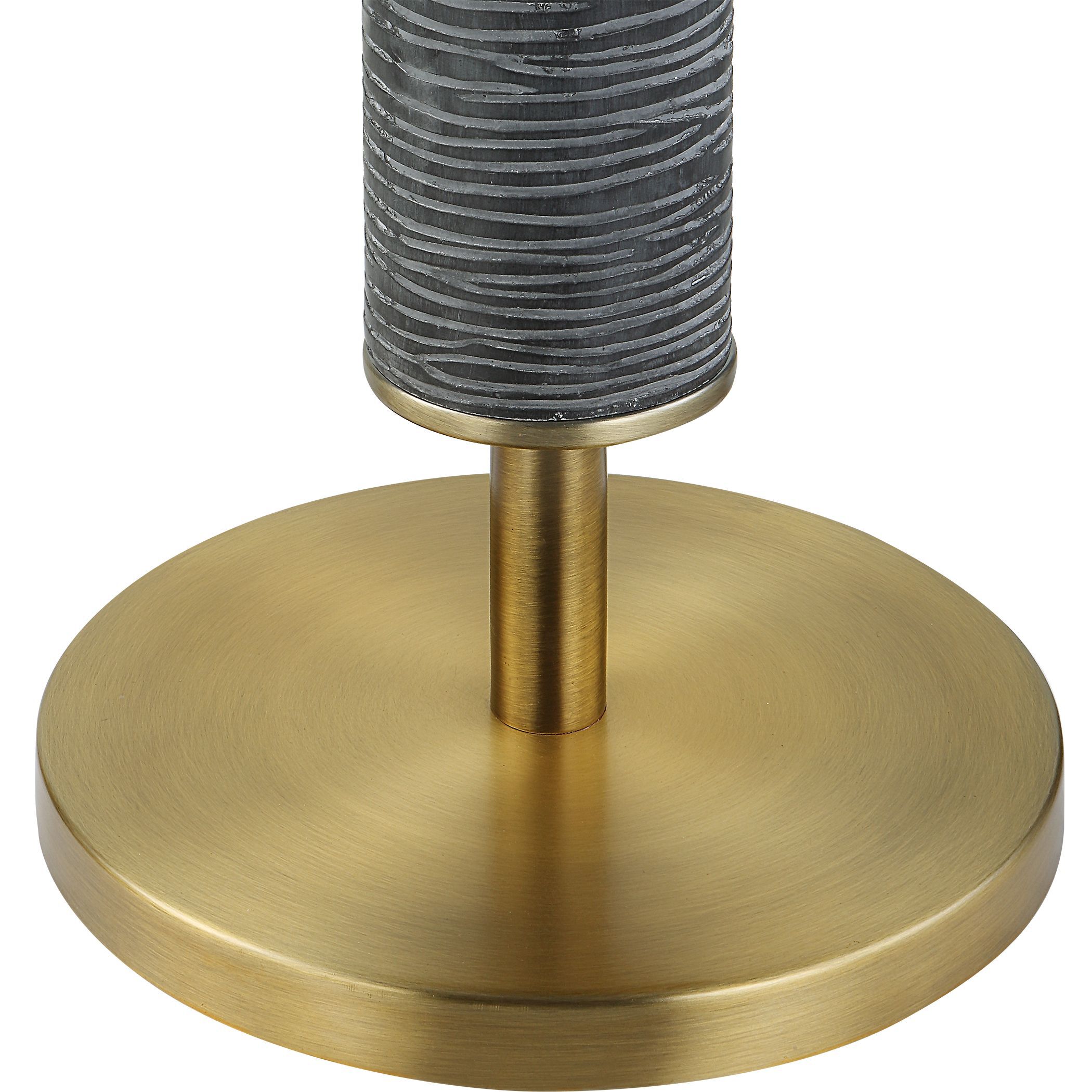 Summit 62.75 inch 150 watt Gray/Black with Solid Iron and Antique Brass Floor Lamp Portable Light