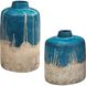 Coastal Cascade 13.5 X 8.25 inch Indoor-Outdoor Vases, Set of 2