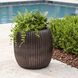 Vector Ridge Dark Weathered Tone Indoor Outdoor Planter