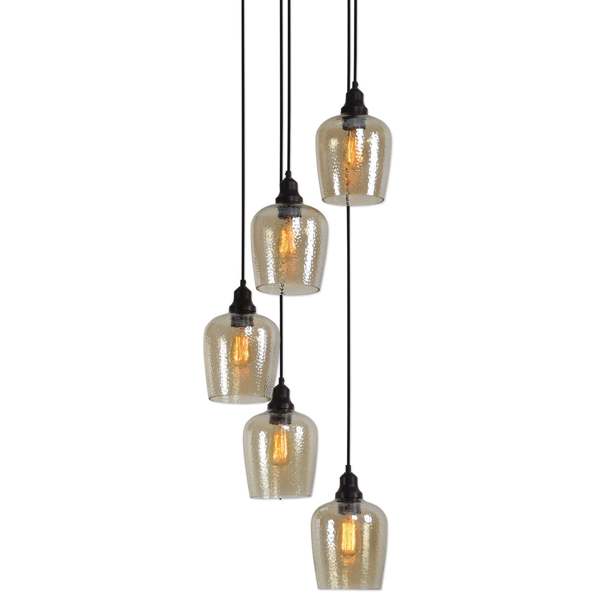 Aarush 5 Light 18 inch Oil Rubbed Bronze Pendant Ceiling Light