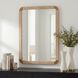 Heinrich 40 X 28 inch Alder Wood and Antique Brass Mirror