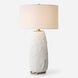 Vida 33 inch 150.00 watt Chalk White Glaze and Brushed Brass Table Lamp Portable Light