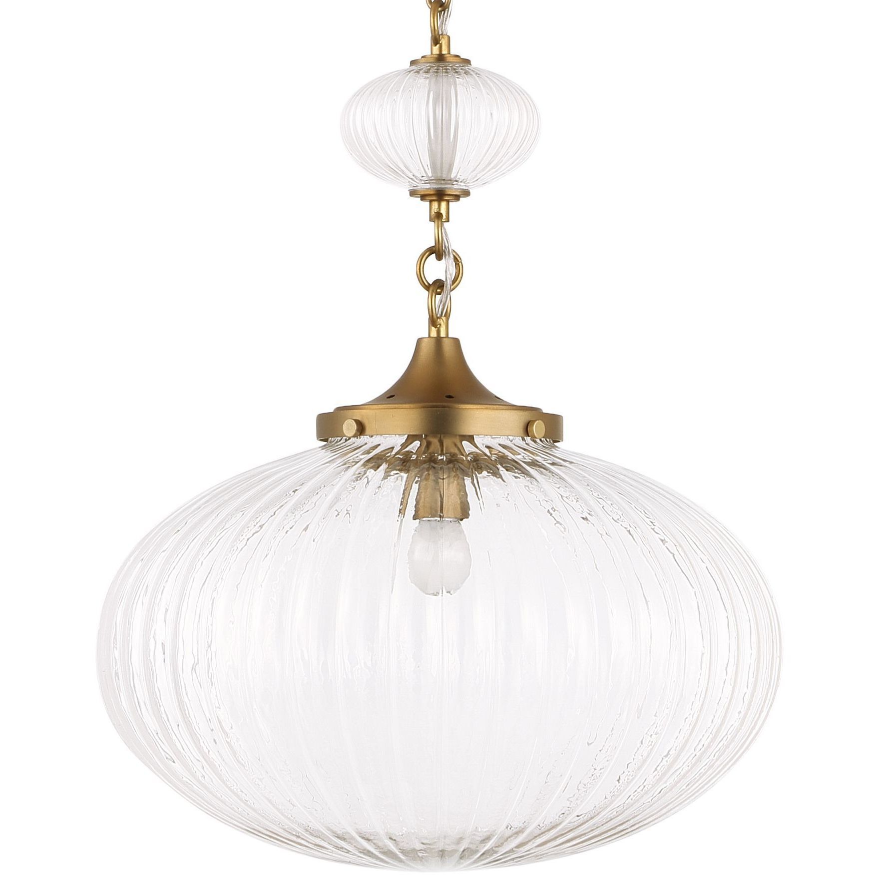 Bellaire 1 Light 16.5 inch Matte Brushed Gold Pendant Ceiling Light