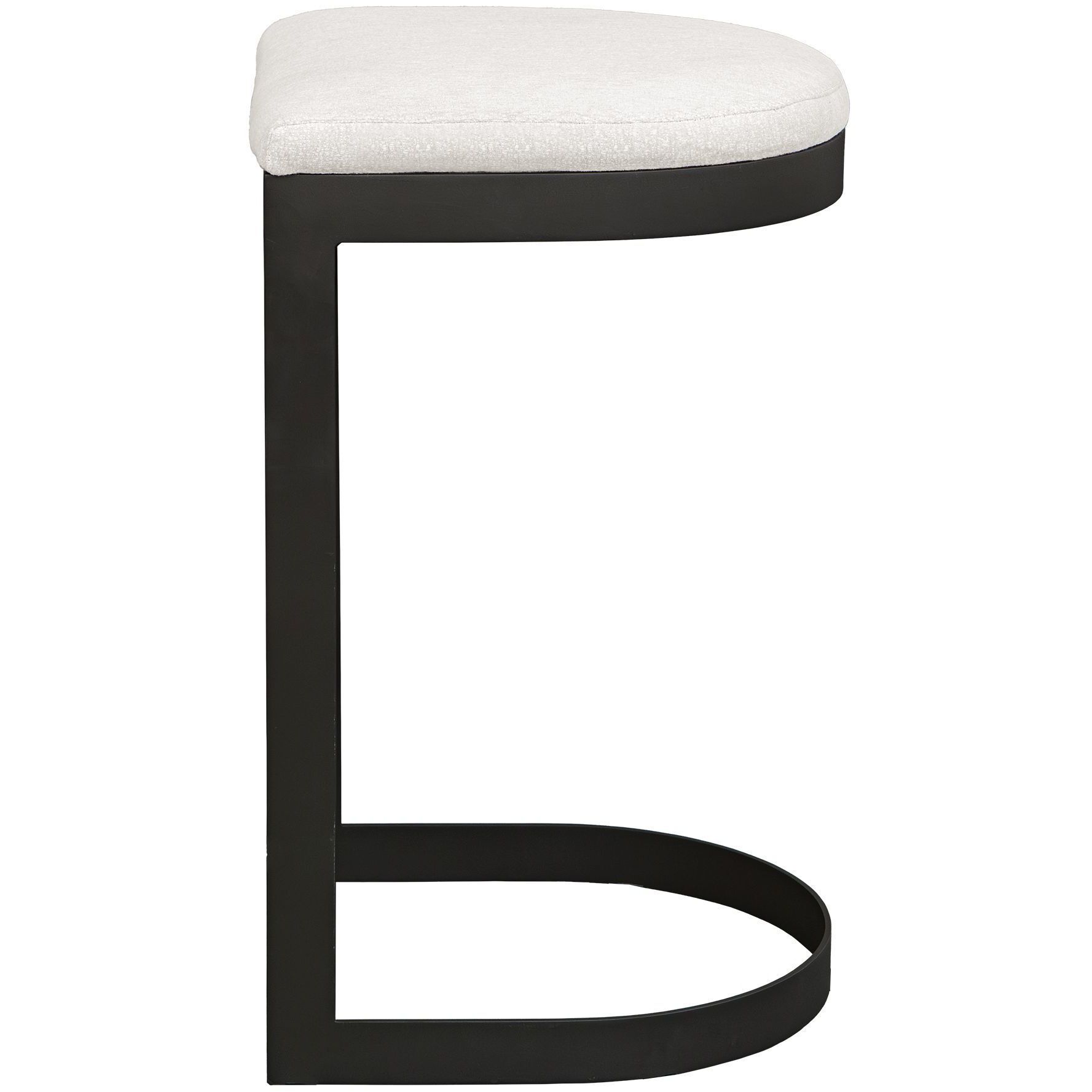 Maude 30 inch Java Black and Taupe Grey Outdoor Bar Stool