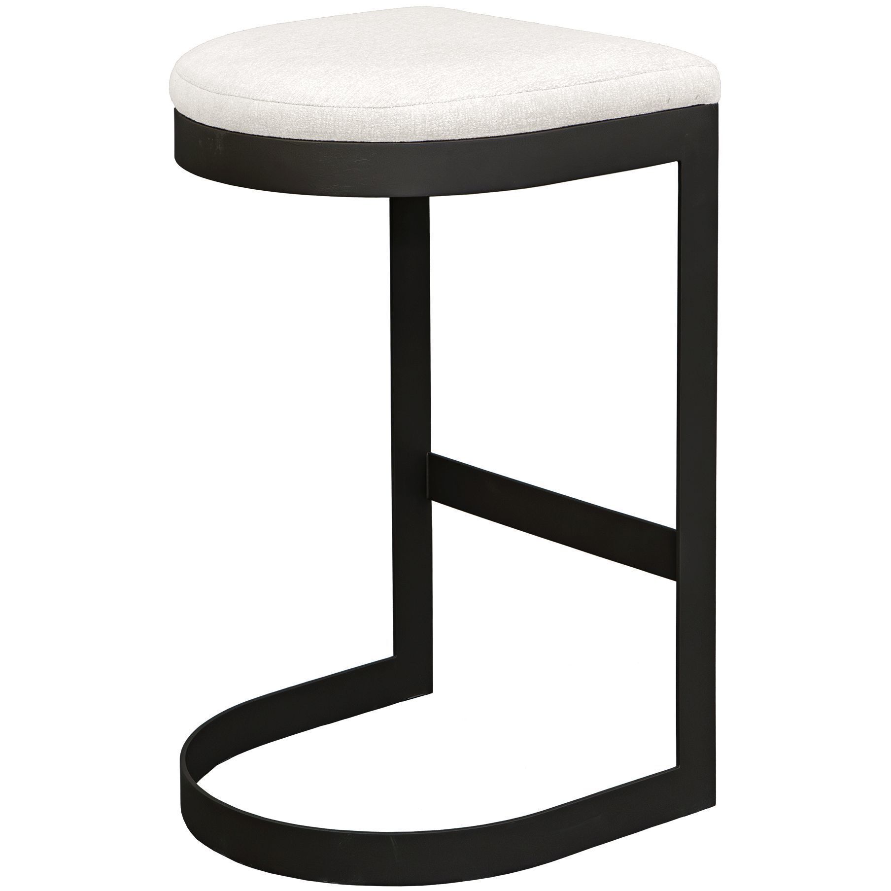 Maude 30 inch Java Black and Taupe Grey Outdoor Bar Stool