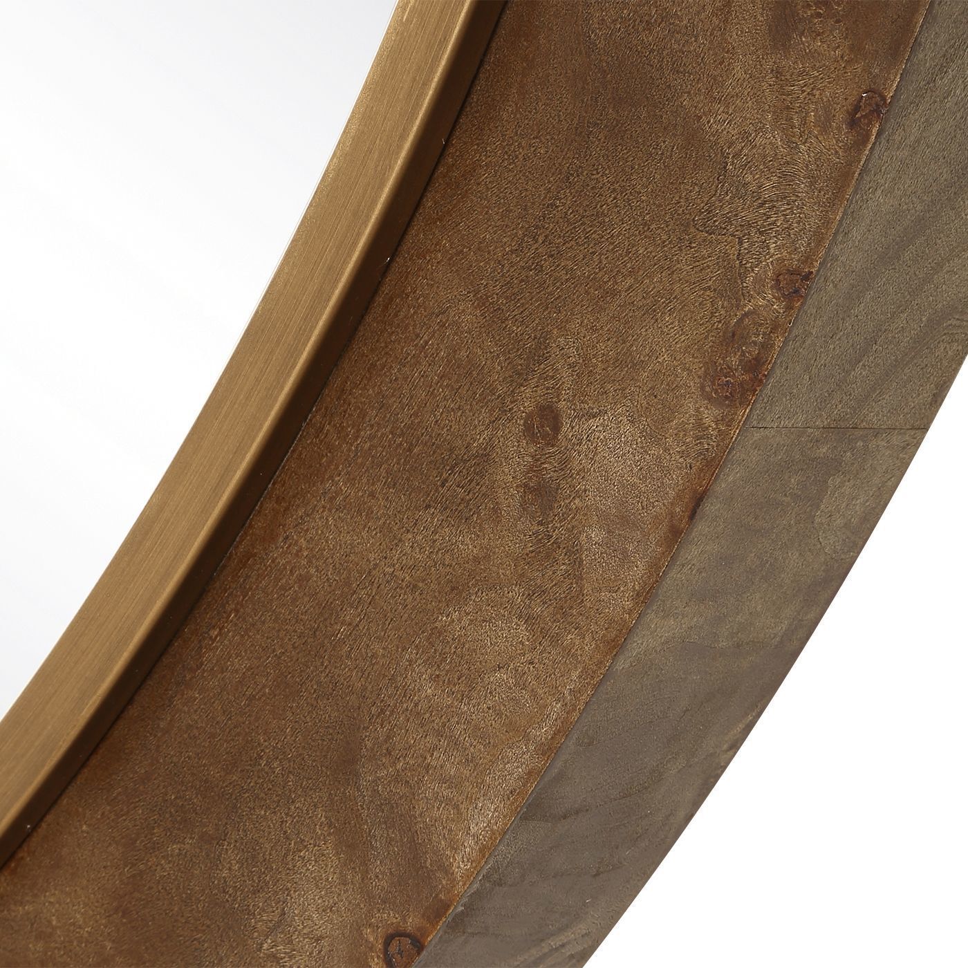 Cleveland 52.13 X 52.13 inch Natural and Antique Gold Mirror