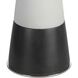 Bandeau 30 inch 150.00 watt Black and White Man-Made Stone Table Lamp Portable Light
