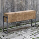 Nevis 60 inch Light Oatmeal and Aged Iron Sofa Table