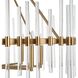 Crystal 8 Light 38.75 inch Warm Brass Chandelier Ceiling Light
