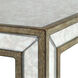 Julie 19 X 19 inch Burnished Antique Gold Accent Table
