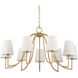 Seville 9 Light 42 inch Textured Gold Chandelier Ceiling Light