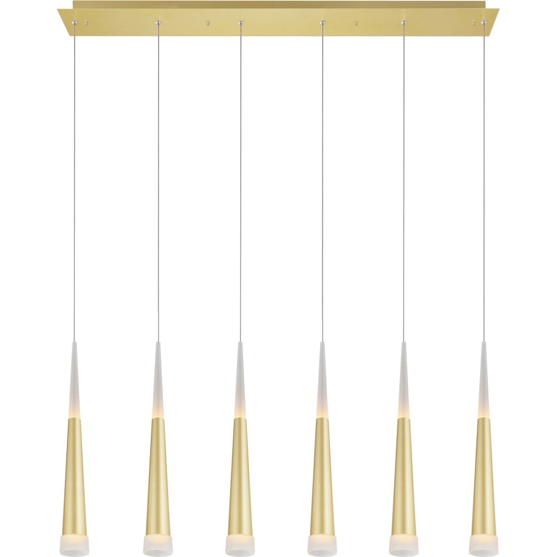 Andes LED 40 inch Satin Gold Pool Table Light Ceiling Light