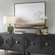The South Multi-Colored and Bronze Gold Framed Canvas