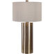 Taria 32 inch 150 watt Brushed Brass Table Lamp Portable Light