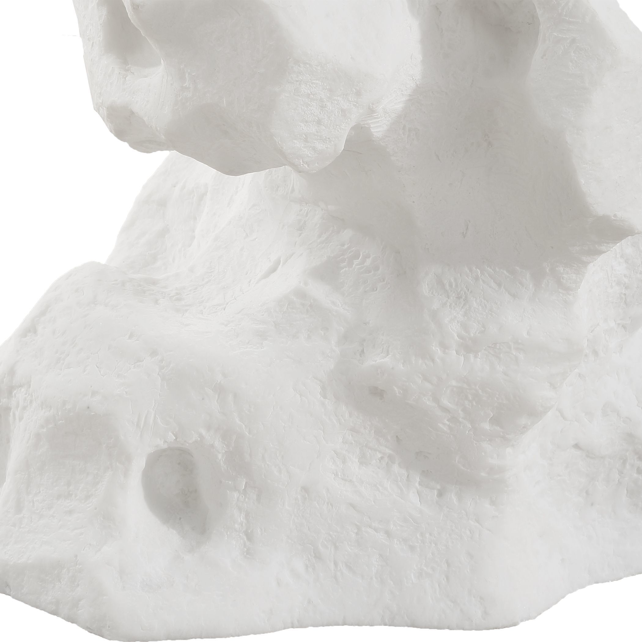 Remnant 24.5 X 12.5 inch White Stone and Crystal Drink Table