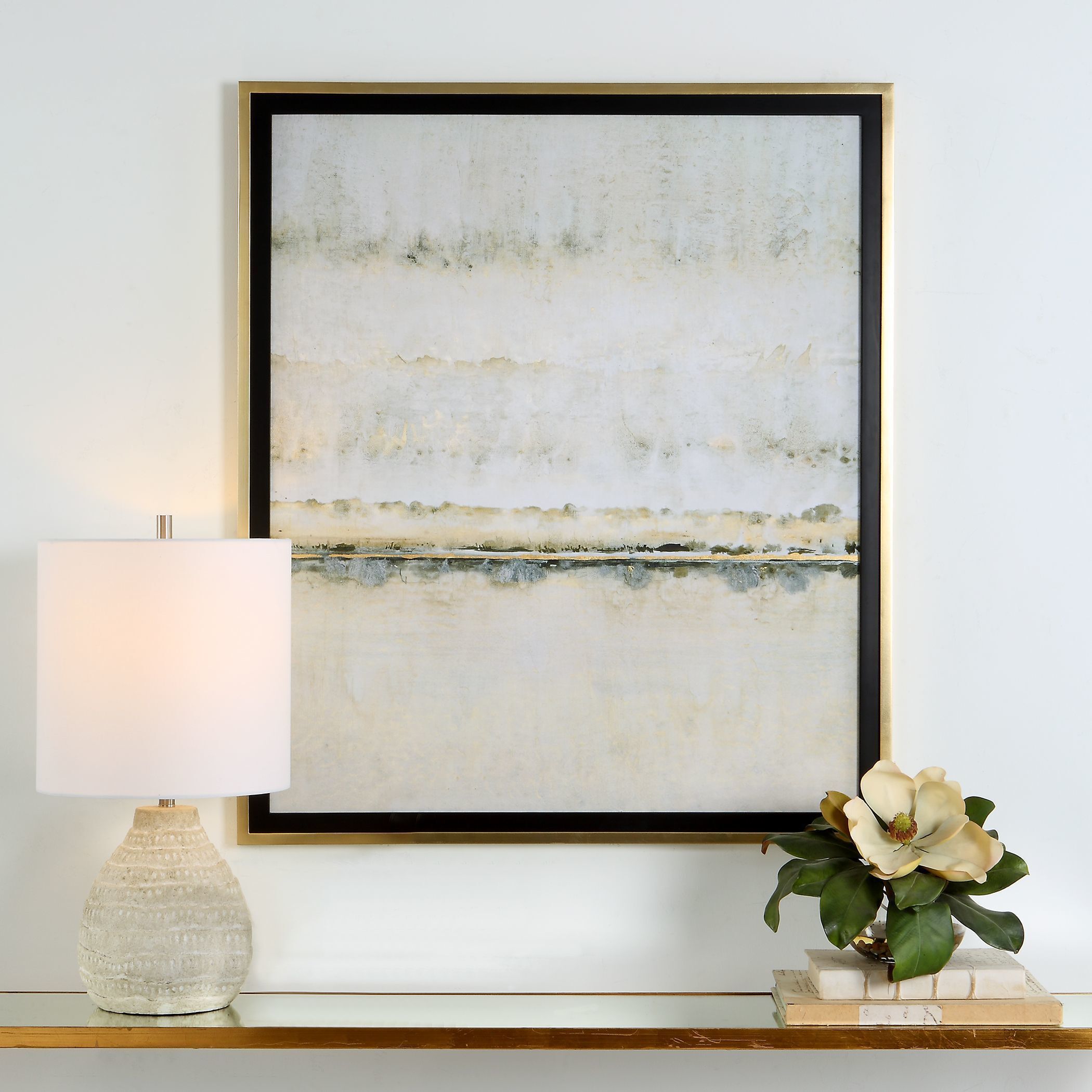 Gilded Horizon 39 X 33 inch Framed Print
