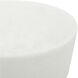 Stevie 23.5 X 14 inch White Stone Indoor Outdoor Accent Table