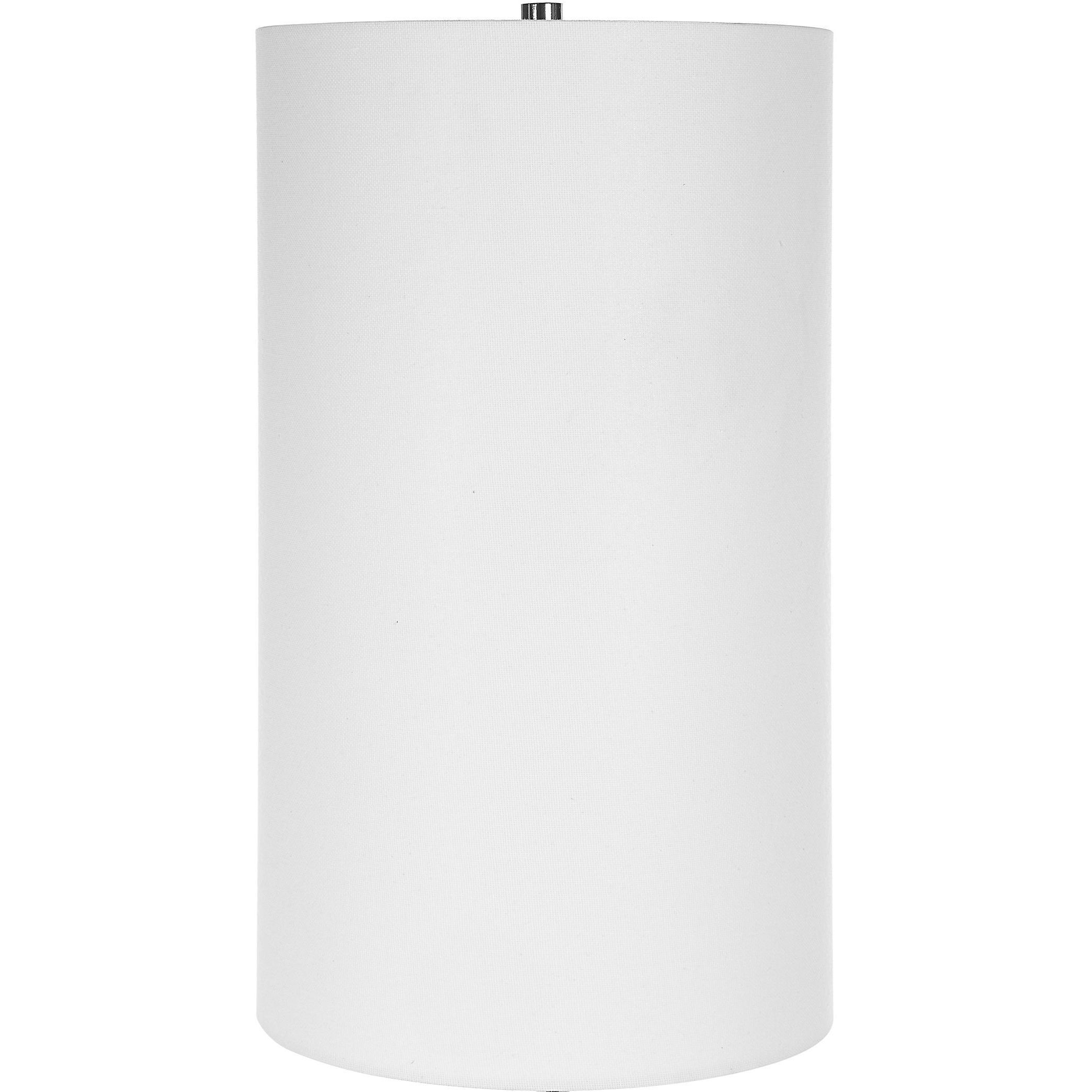 Vial 32.5 inch 150.00 watt Warm Silver and Polished Nickel with Crystal Buffet Lamp Portable Light