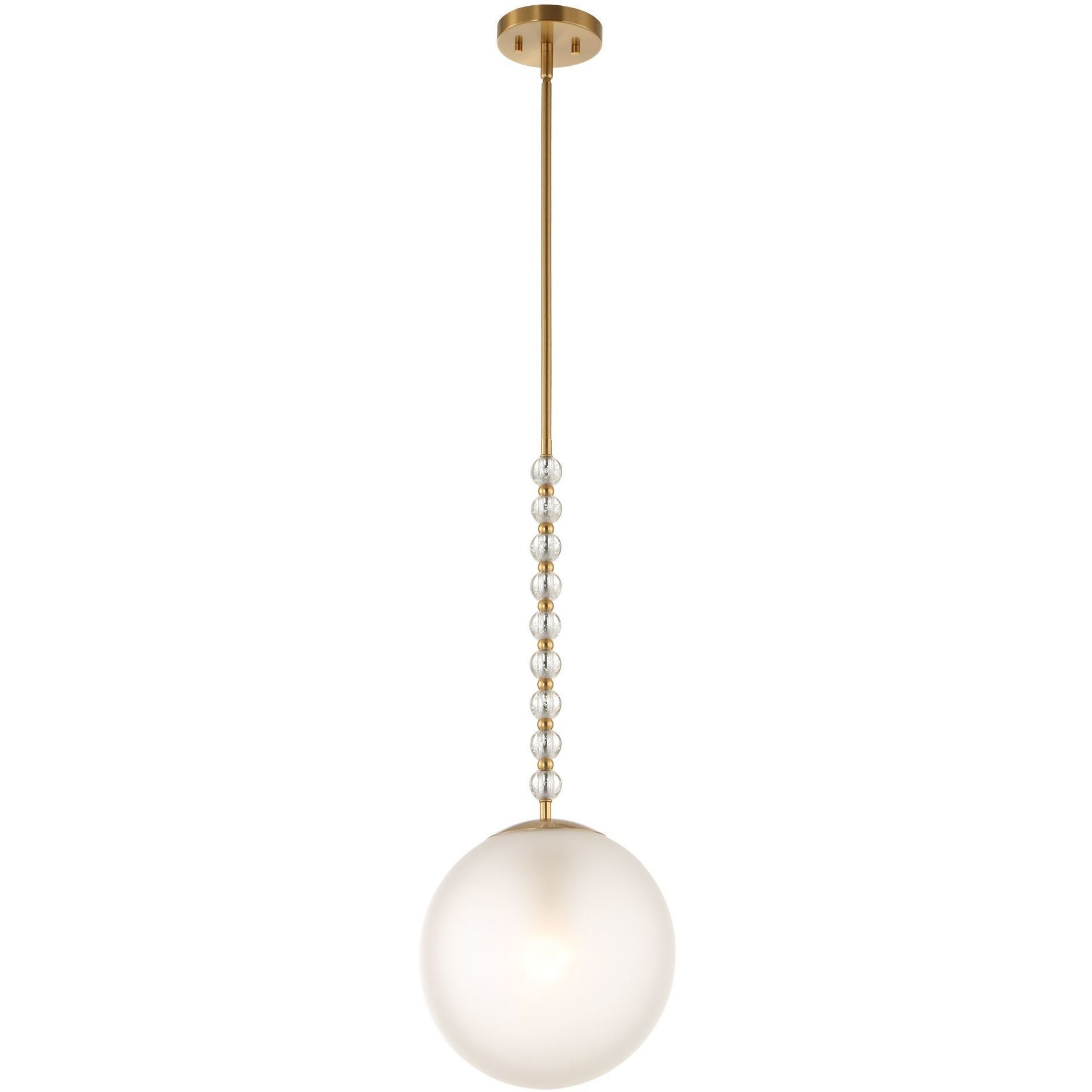 Ripple 1 Light 11.63 inch Warm Brass Pendant Ceiling Light