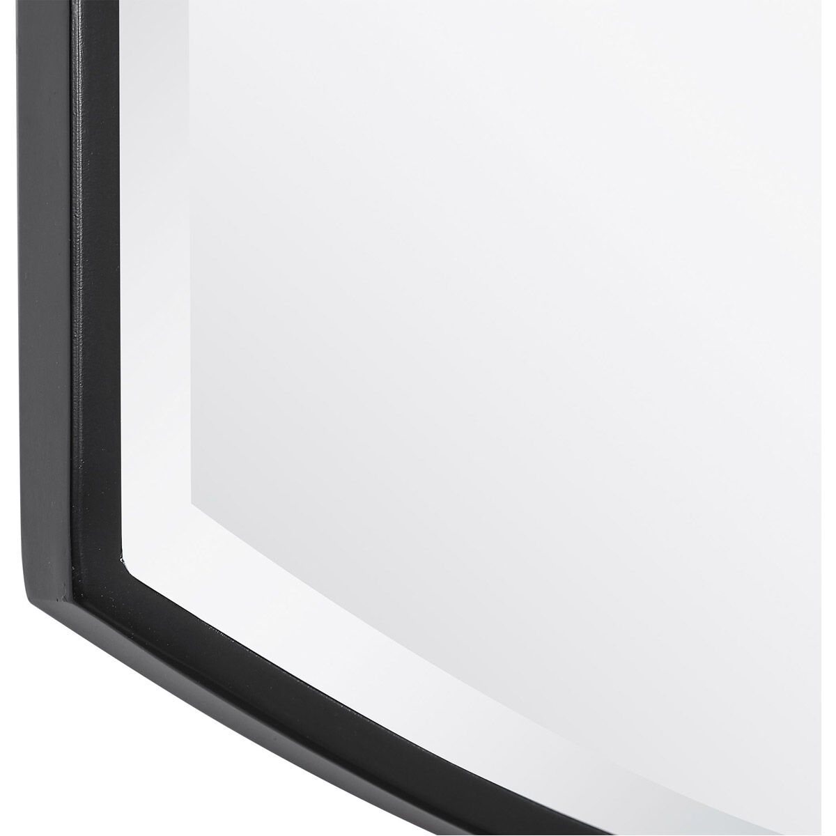 Shield 38 X 24 inch Satin Black Wall Mirror