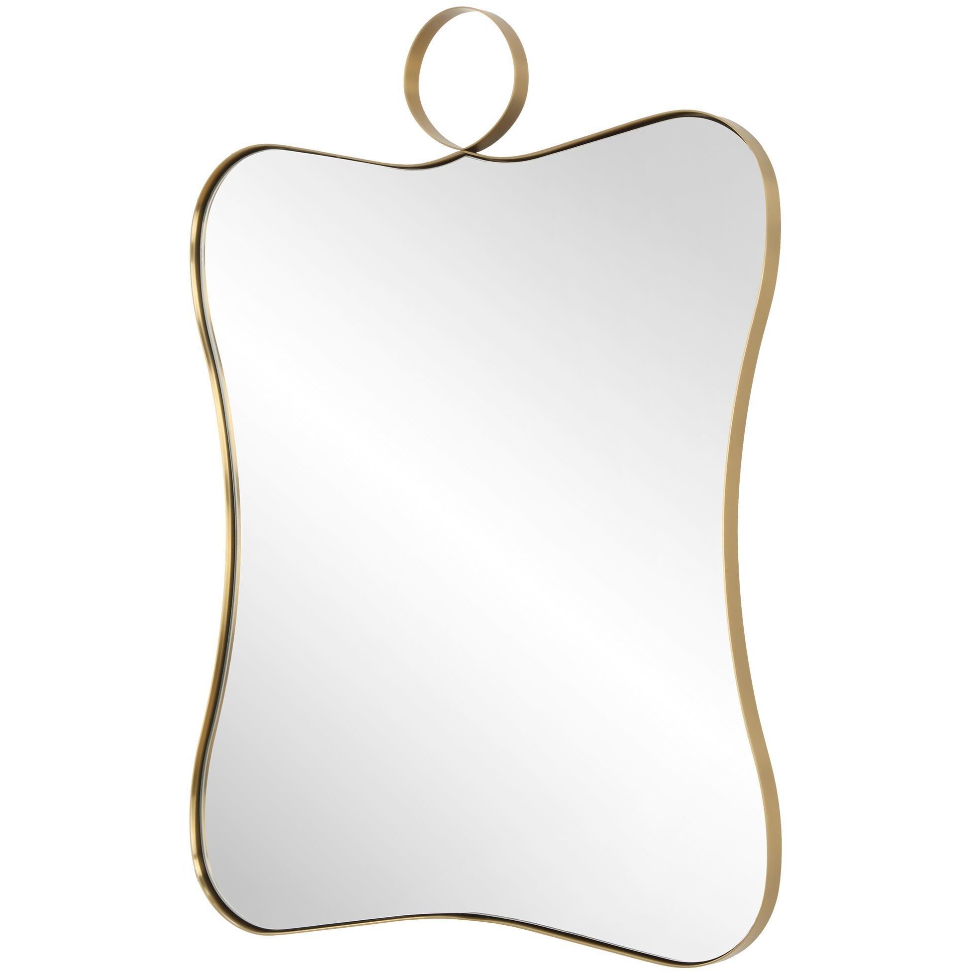 Talia 33 X 24 inch Plated Antique Brass Vanity Mirror