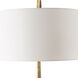Suranne 32.5 inch 150.00 watt Antique Brass and Black Marble Table Lamp Portable Light