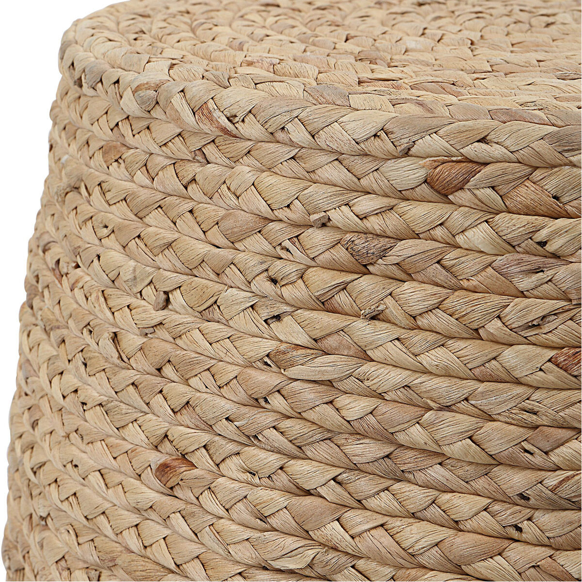 Uttermost 25187 Resort 19 inch Natural Braided Straw Wrap Accent Stool