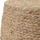 Resort 19 inch Natural Braided Straw Wrap Accent Stool