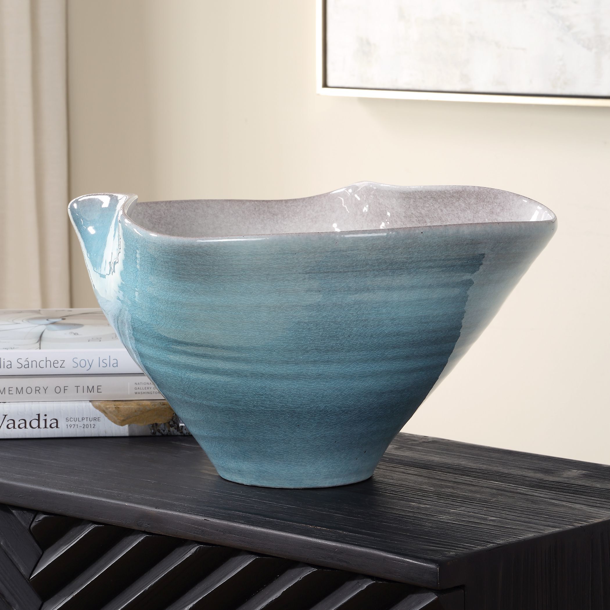 Blue 17 X 9 inch Bowl