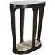 Coronado 24 X 20 inch Dark Bronze and Glass and Marble Accent Table