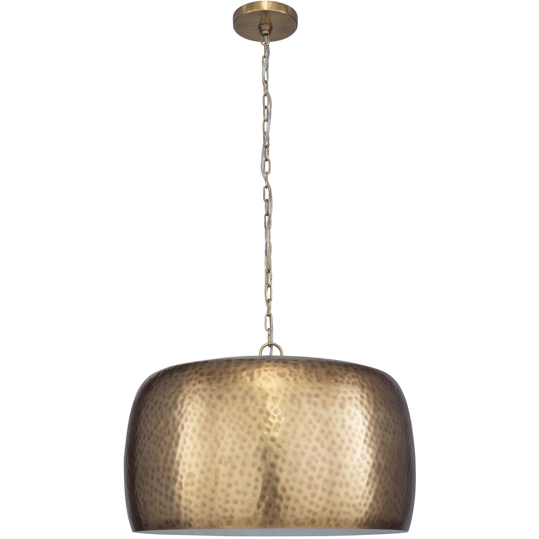 Lemont 1 Light 24 inch Antique Brass Pendant Ceiling Light