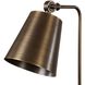 Hutchinson 24 inch 60 watt Golden Bronze and Black Marble Desk Lamp Portable Light