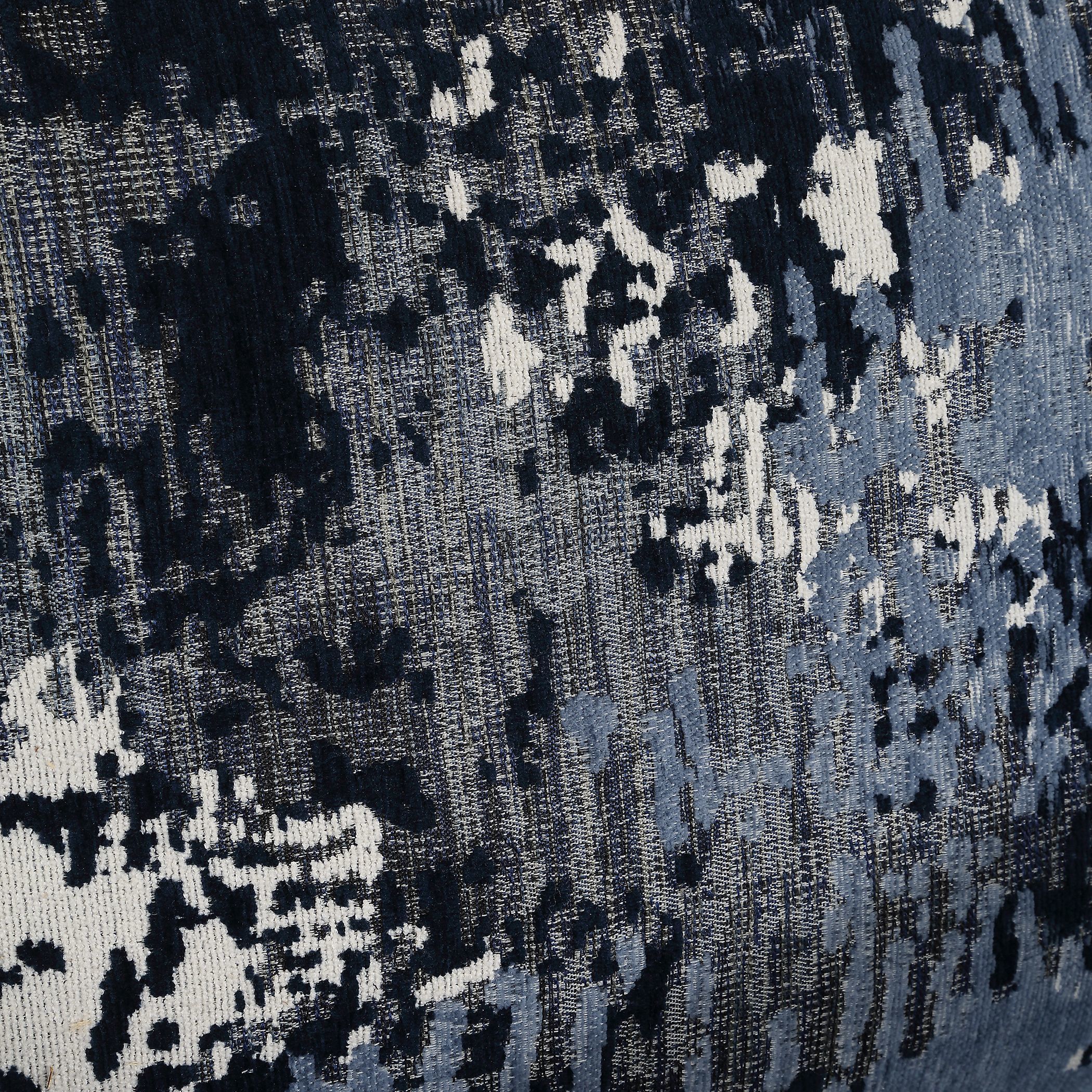 Tisdell White and Gray and Indigo Swivel/Glider Chair