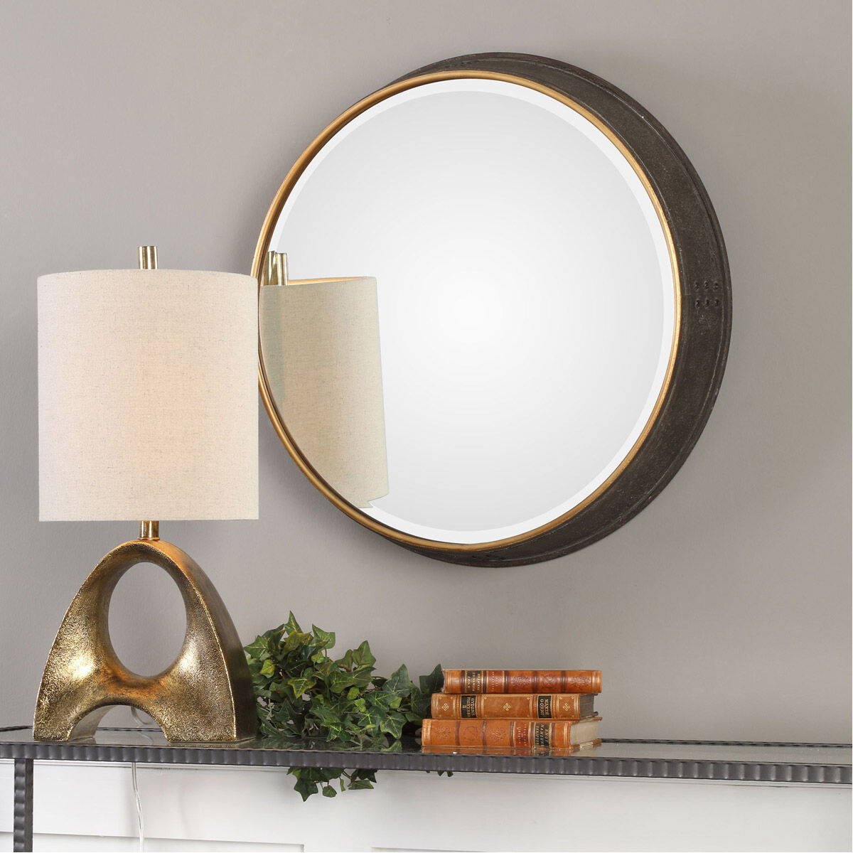 Sturdivant 27 X 27 inch Antiqued Gold Mirror