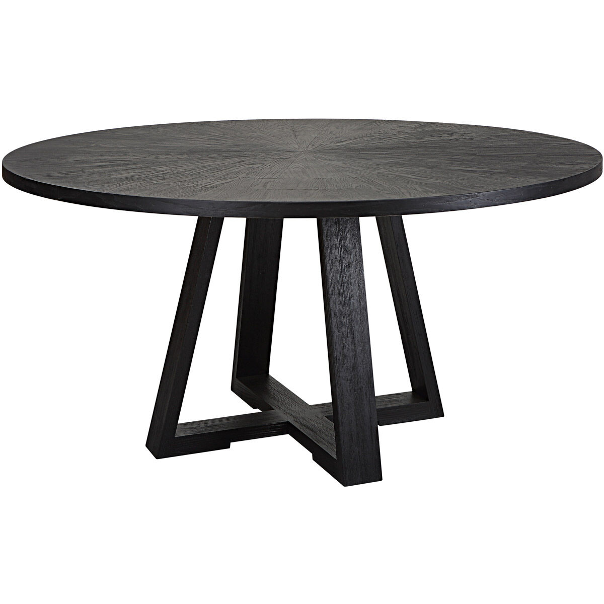 Gidran 60 X 30 inch Charcoal Black Dining Table