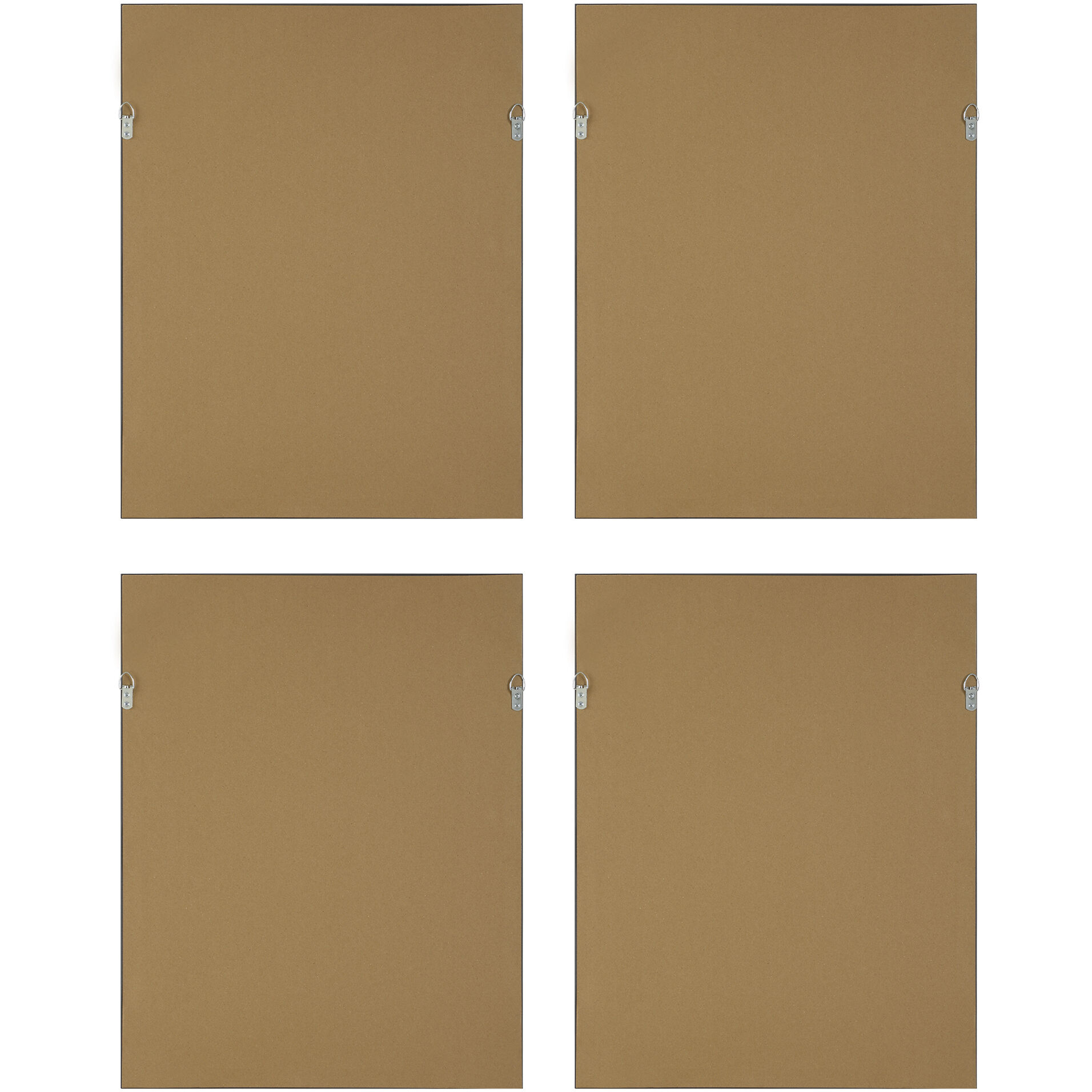 Florals On Black 26 X 20 inch Framed Prints, Set of 4