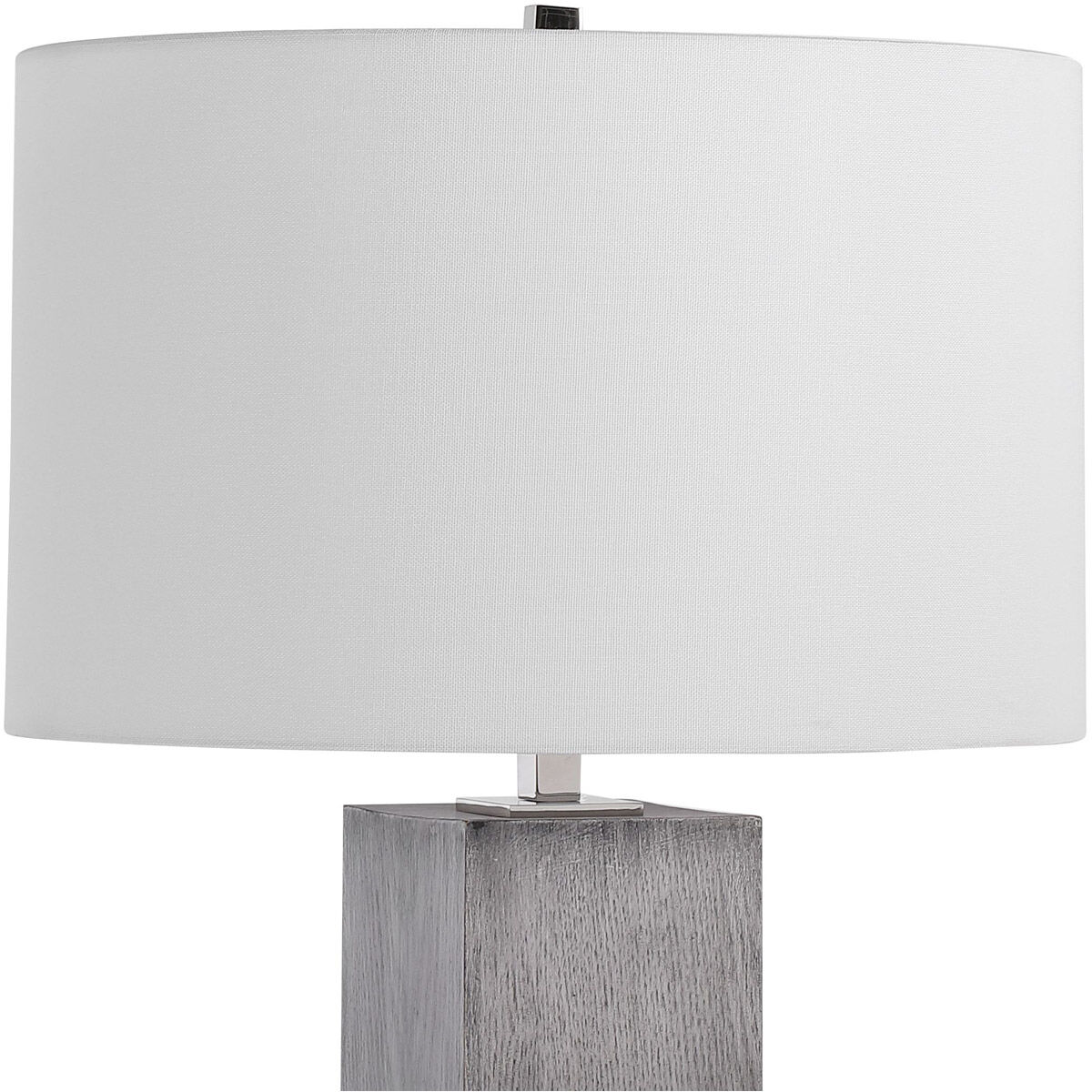 Cordata 29 inch 150.00 watt Light Gray Oak and Crystal Table Lamp Portable Light