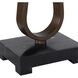 Galloway 30.75 inch 150 watt Dark Bronze and Black Marble Table Lamp Portable Light