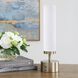 Auden 17 inch Light Antique Brass Rechargeable LED Accent Lamp Portable Light