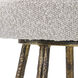 Braven 26 inch Metallic Gold with White and Gray Counter Stool