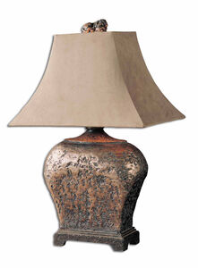 Xander 27 inch 100 watt Atlantis Bronze Table Lamp Portable Light
